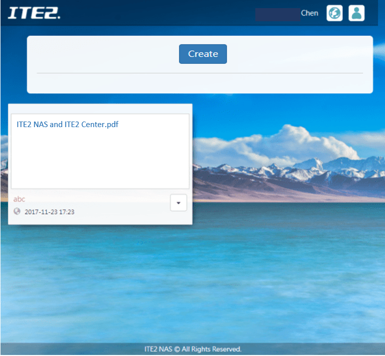 ITE2 Center file sharing process