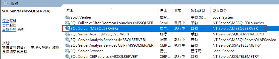 SQL Server 存取權限