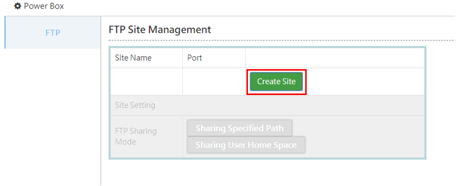 FTP Site Function Introduction