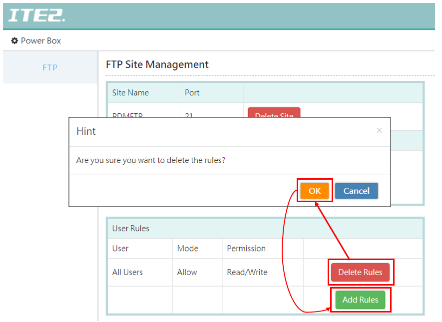 FTP Site Function Introduction