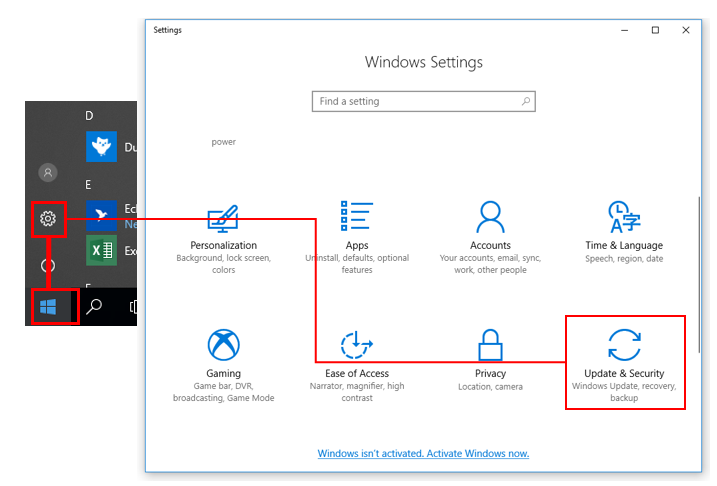 Reset Windows 10 process