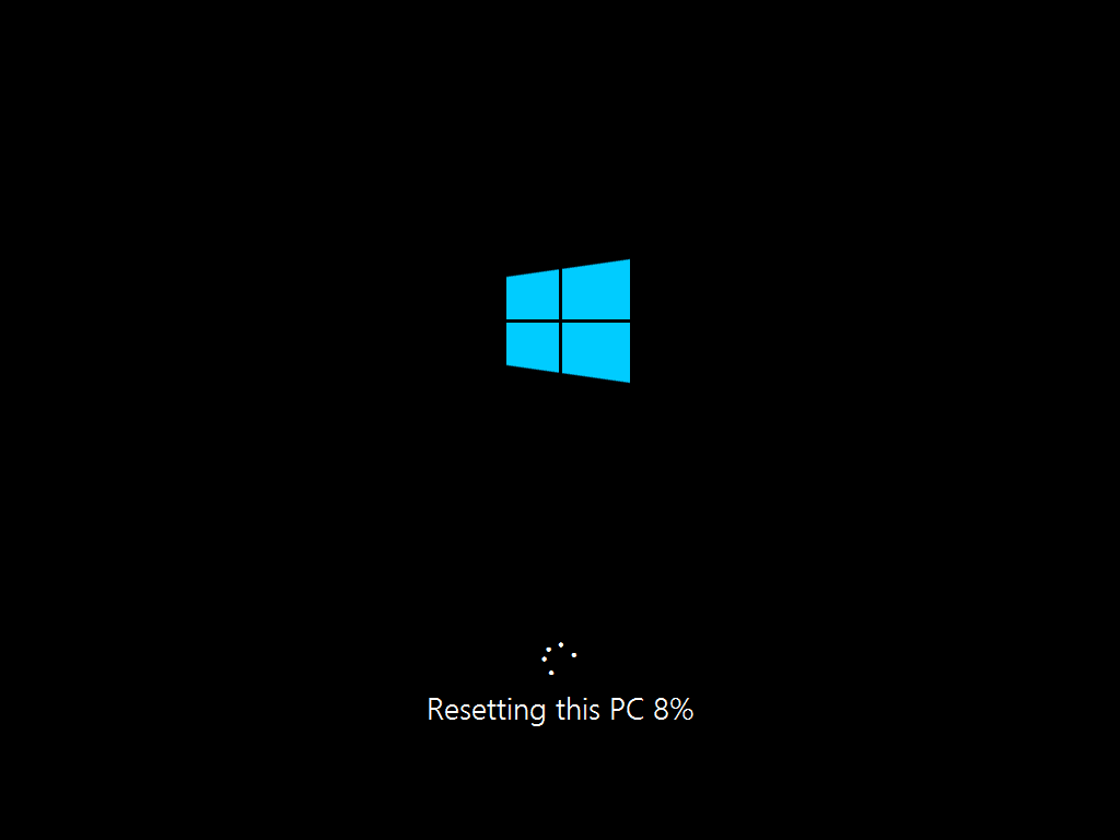 Reset Windows 10 process