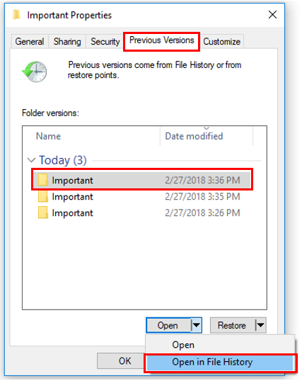 File History Backup