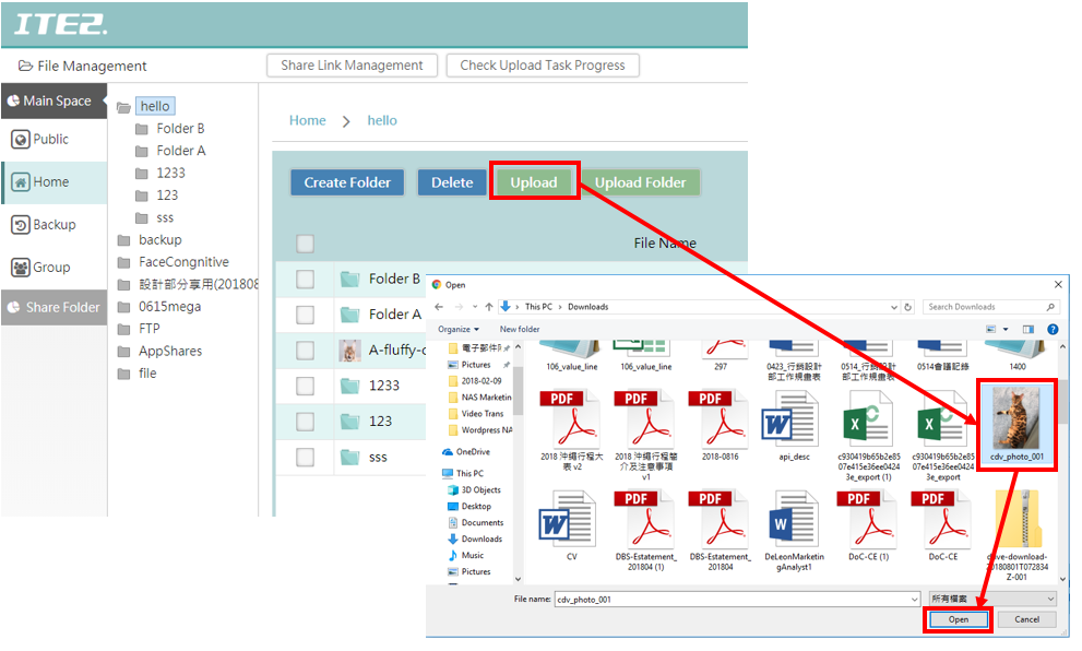 [Windows 10 NAS] Upload File Function Introduction