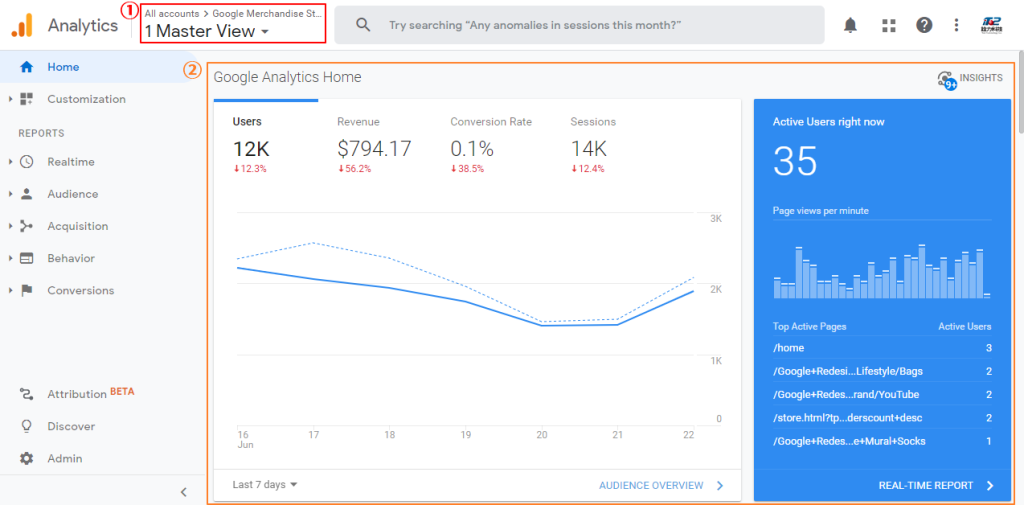 Free Website Analysis - Google Analytics