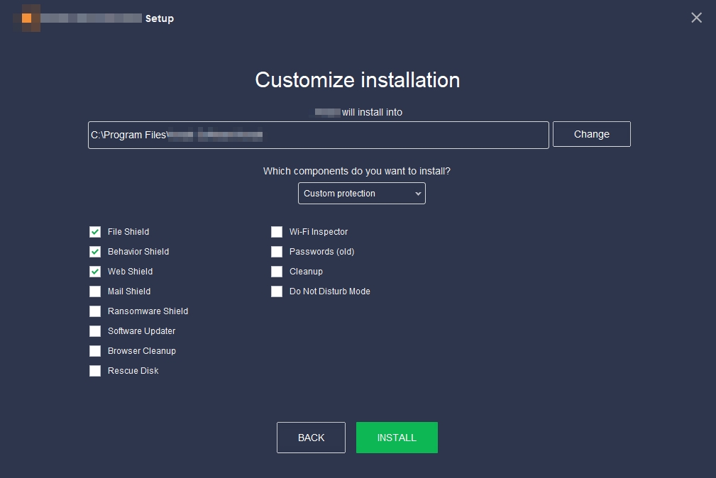 customize installation