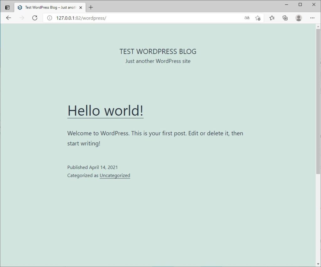 Wordpress 的預設頁面