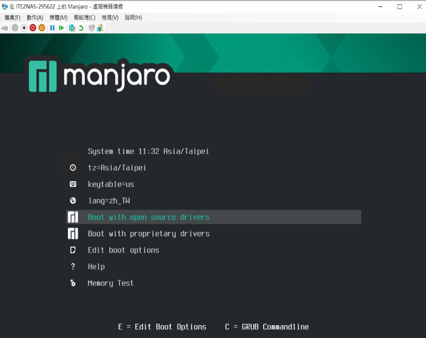 執行安裝 Manjaro